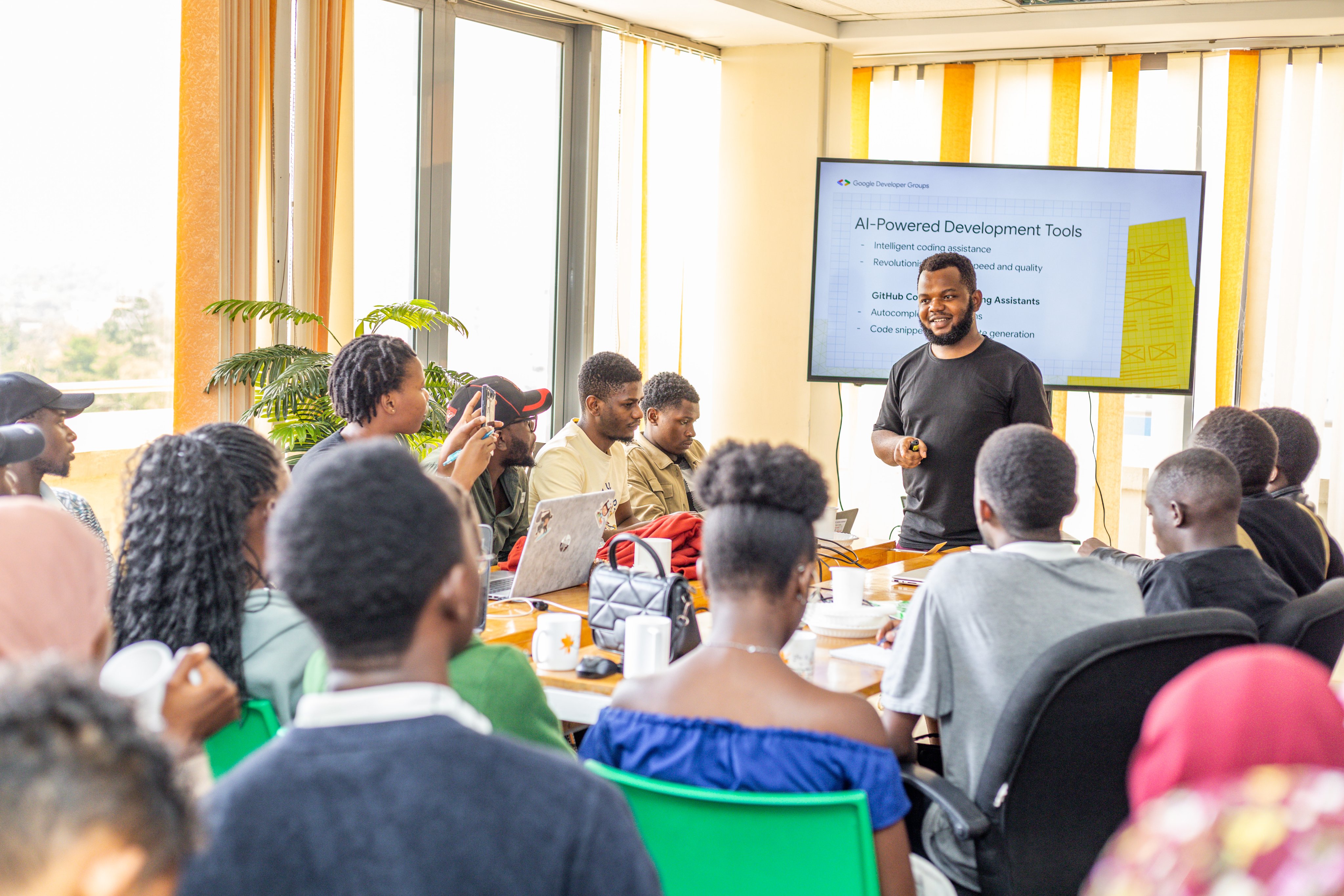 AI for Uganda team collaborating in a training session